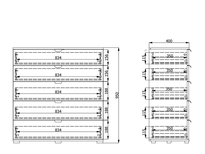 Komoda DUERO 5F 90 - Image 7