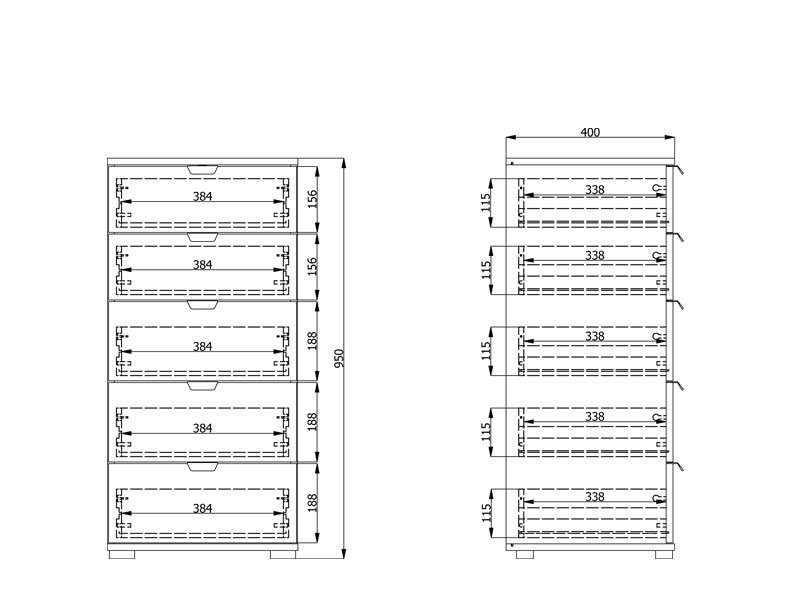 Komoda DUERO 5F 45 - Image 8