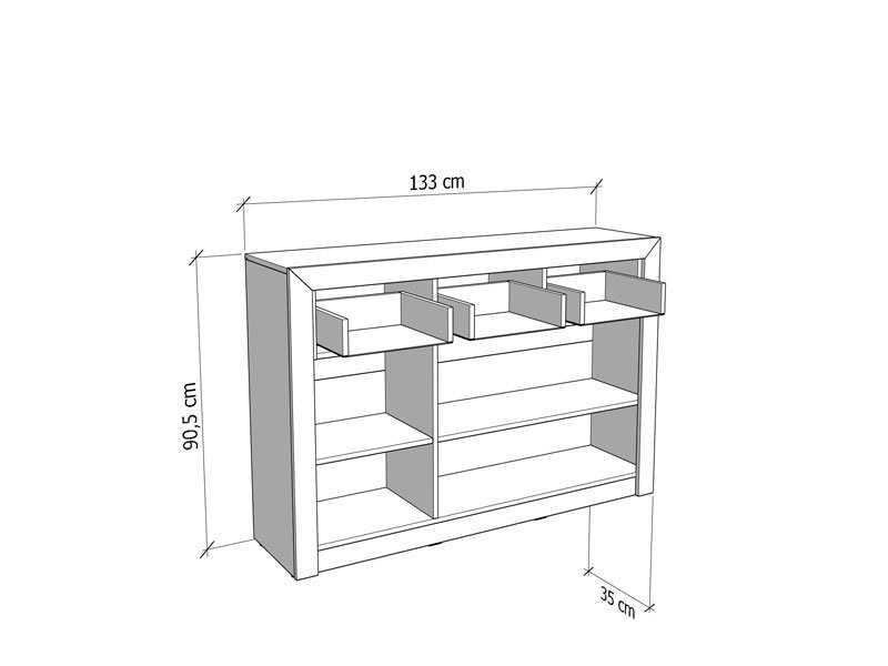 Komoda ETNA 3K3F - Image 8