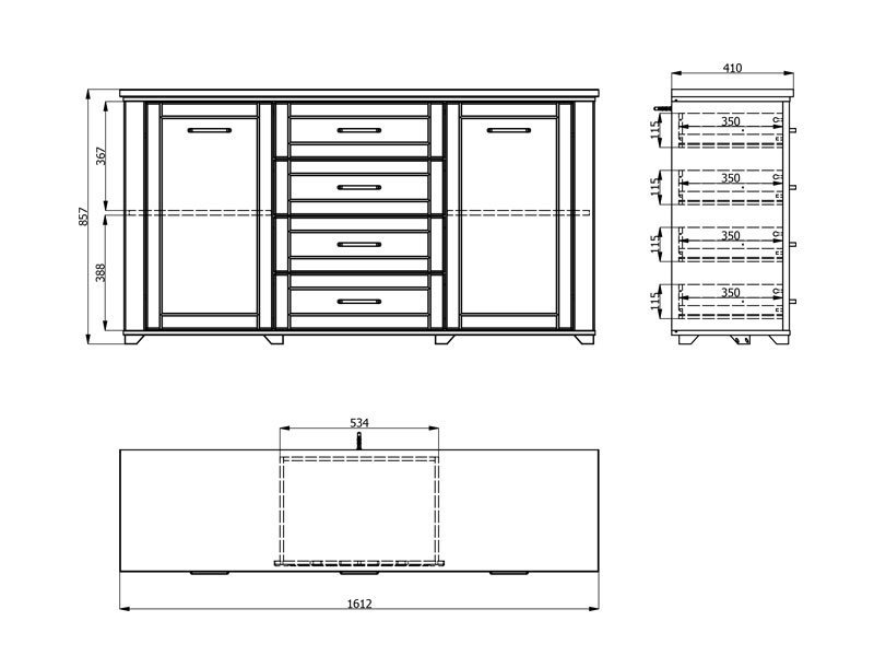 Komoda VALENCIA 3K4F - Image 9