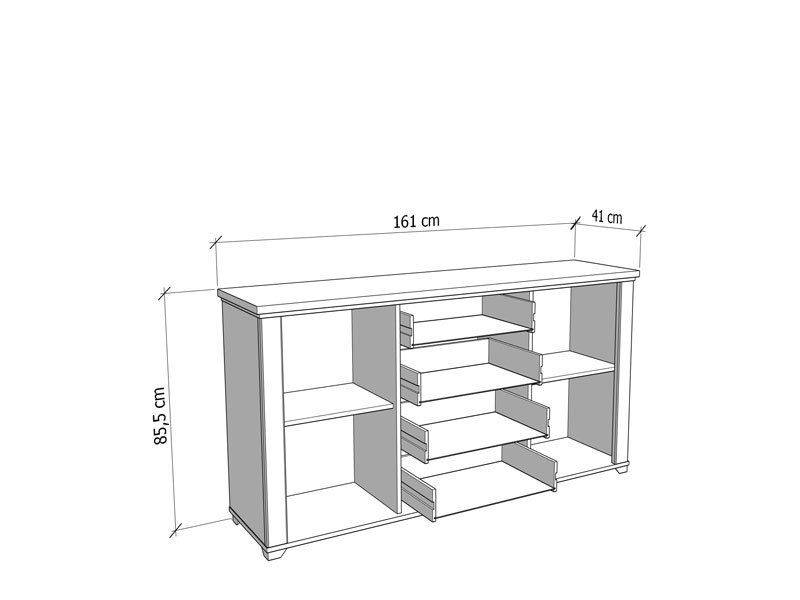 Komoda VALENCIA 3K4F - Image 8