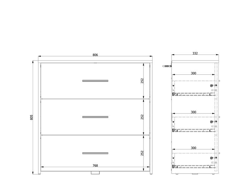 Komoda GARONA 3F - Image 7