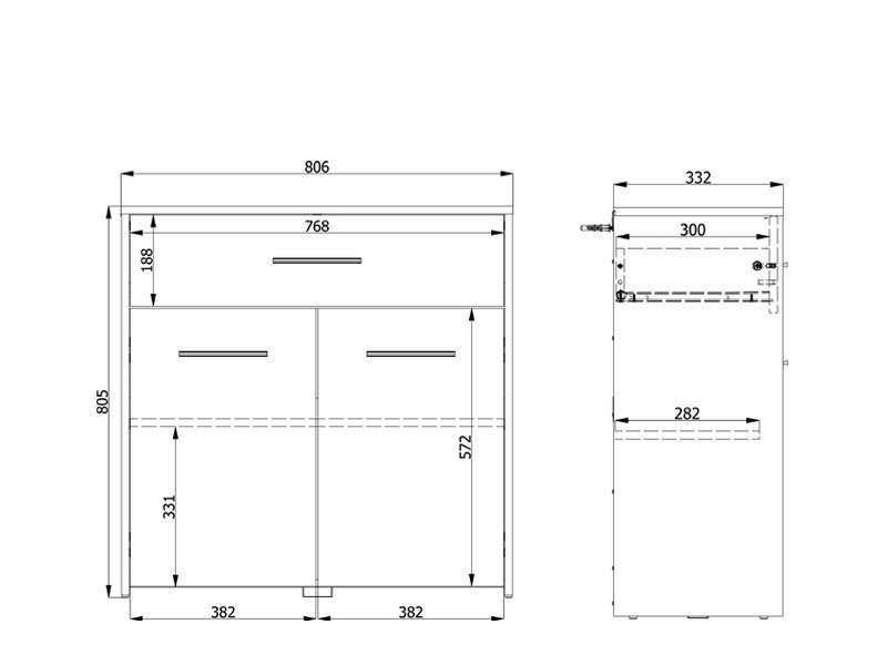 Komoda GARONA 2K1F - Image 6