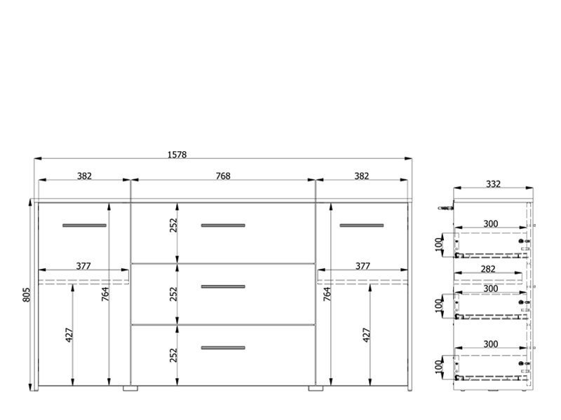 Komoda GARONA 3K3F - Image 6