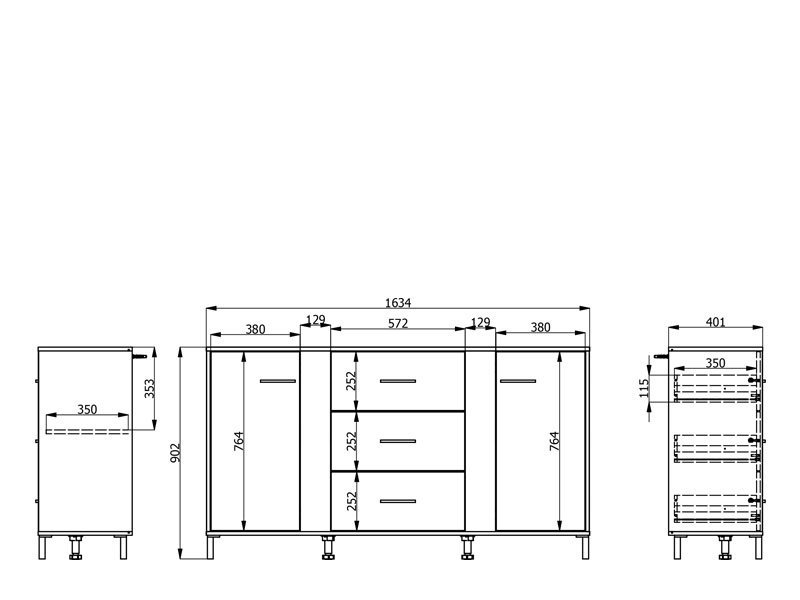 Komoda BELFORT 3K3F - Image 9