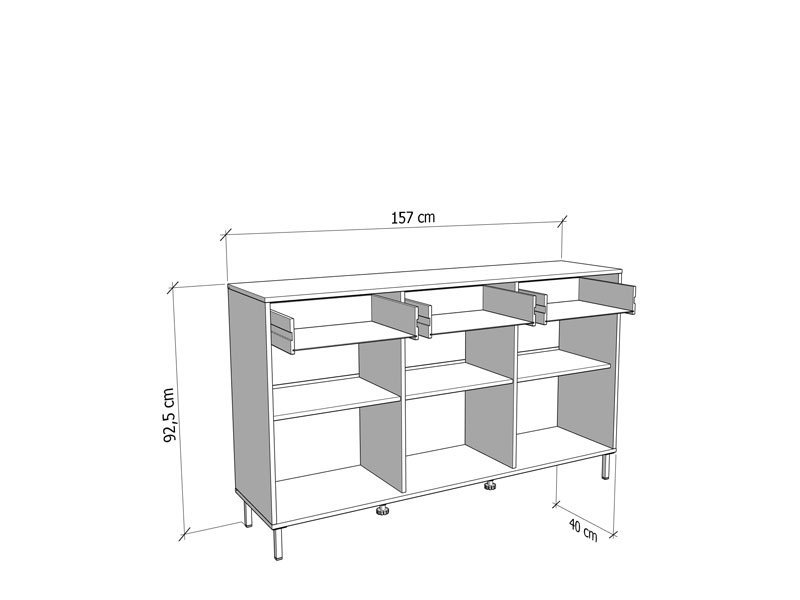 Komoda MAYENNE 3K3F - Image 7