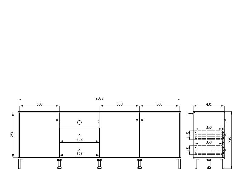 TV polica CORREZE 4K2F3V - Image 9