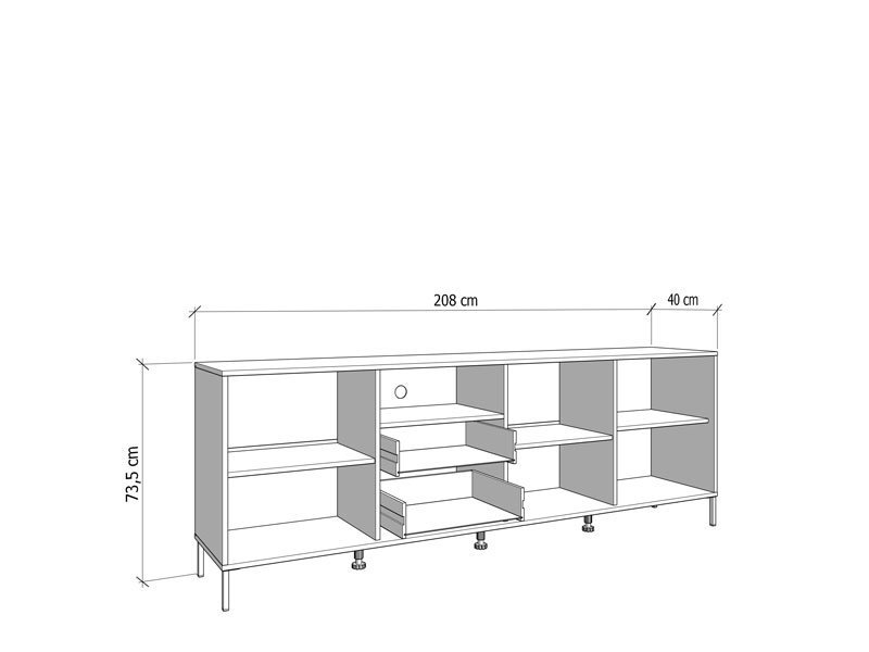 TV polica CORREZE 4K2F3V - Image 8