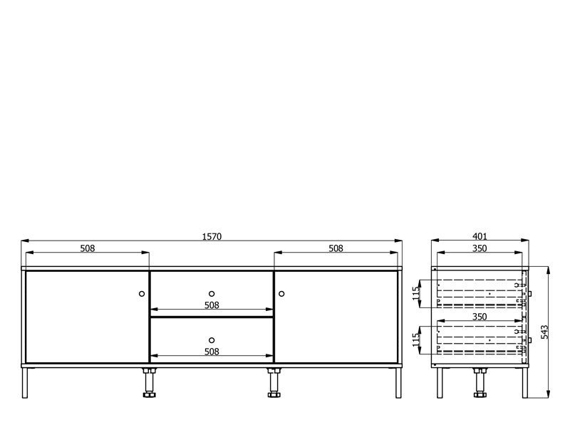 TV polica CORREZE 3K2F2V - Image 9