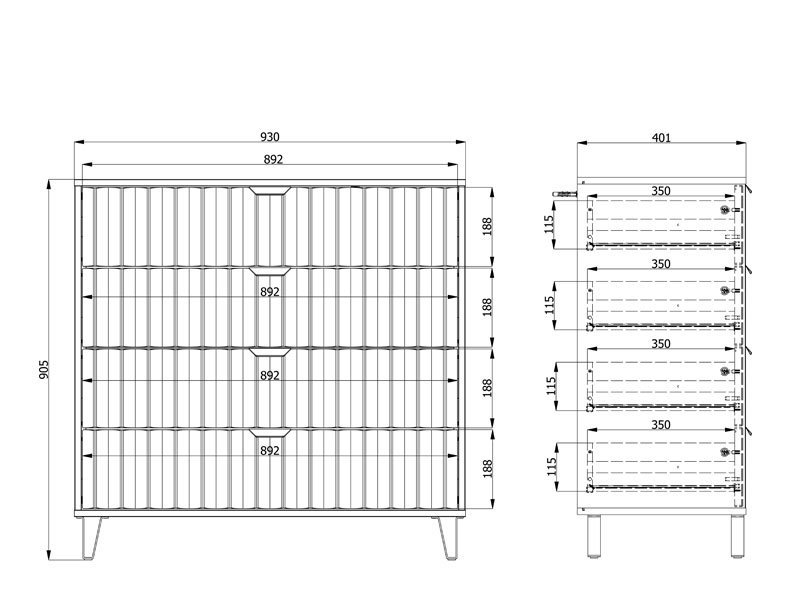 Komoda BREST 4F - Image 6